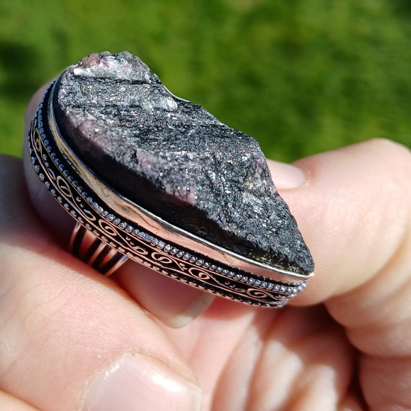 New Rough Raw Sodalite 925 Silver Ring.  - Picture 1 of 15